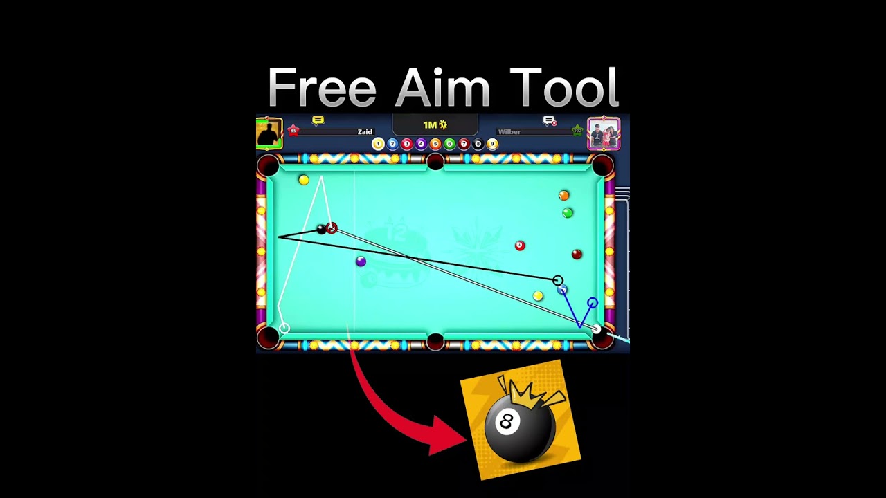Better than Snake Tool | Free Aim Tool #8ballpool #snaketoolfree #aimlinetool