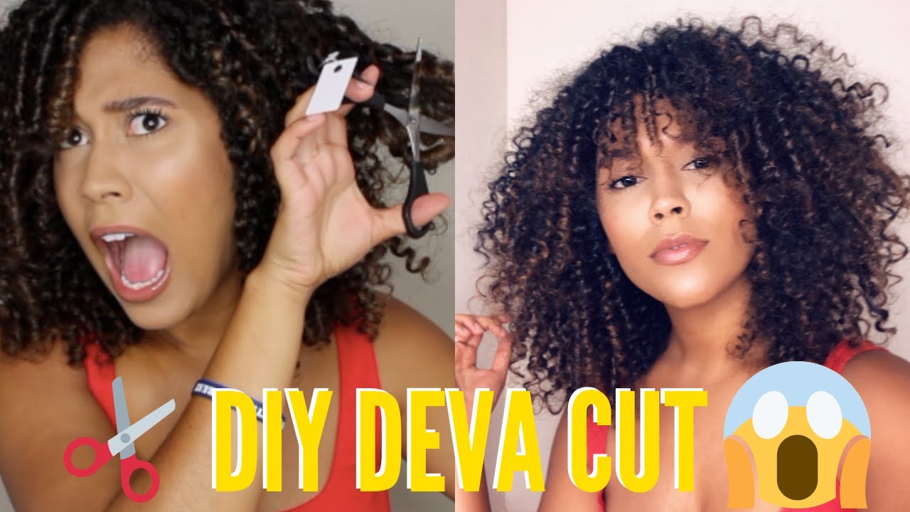 Diy Deva Cut Cutting My Own Hair For The First Time Family Reaction