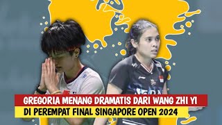 🔴LIVE - Gregoria Mariska Tunjung Vs Wang Zhi Yi - Singapore Open 2024