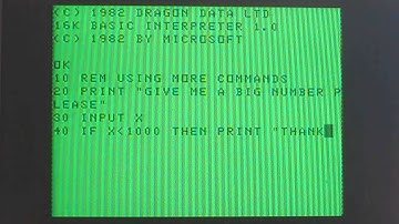 Using More Commands Basic Program For  The Dragon 32/64