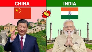 China Vs India || Country Comparison 2024 || Versus Kingdom