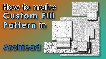 Archicad - How to make custom pattern fill [custom pattern with the fill tool]