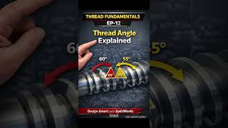 Why ISO Metric Threads Use a 60° Angle |  Mechanical Engineering #ThreadFundamentals#SolidWorks