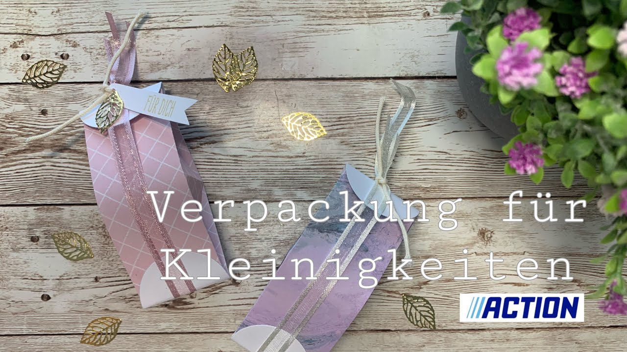 Action • Verpackung für Kleinigkeiten mit einem 15x15 Block - YouTube