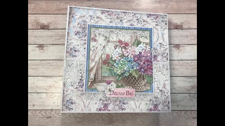 TUTORIAL PART 1 STAMPERIA HORTENSIA LARGE ALBUM SH...