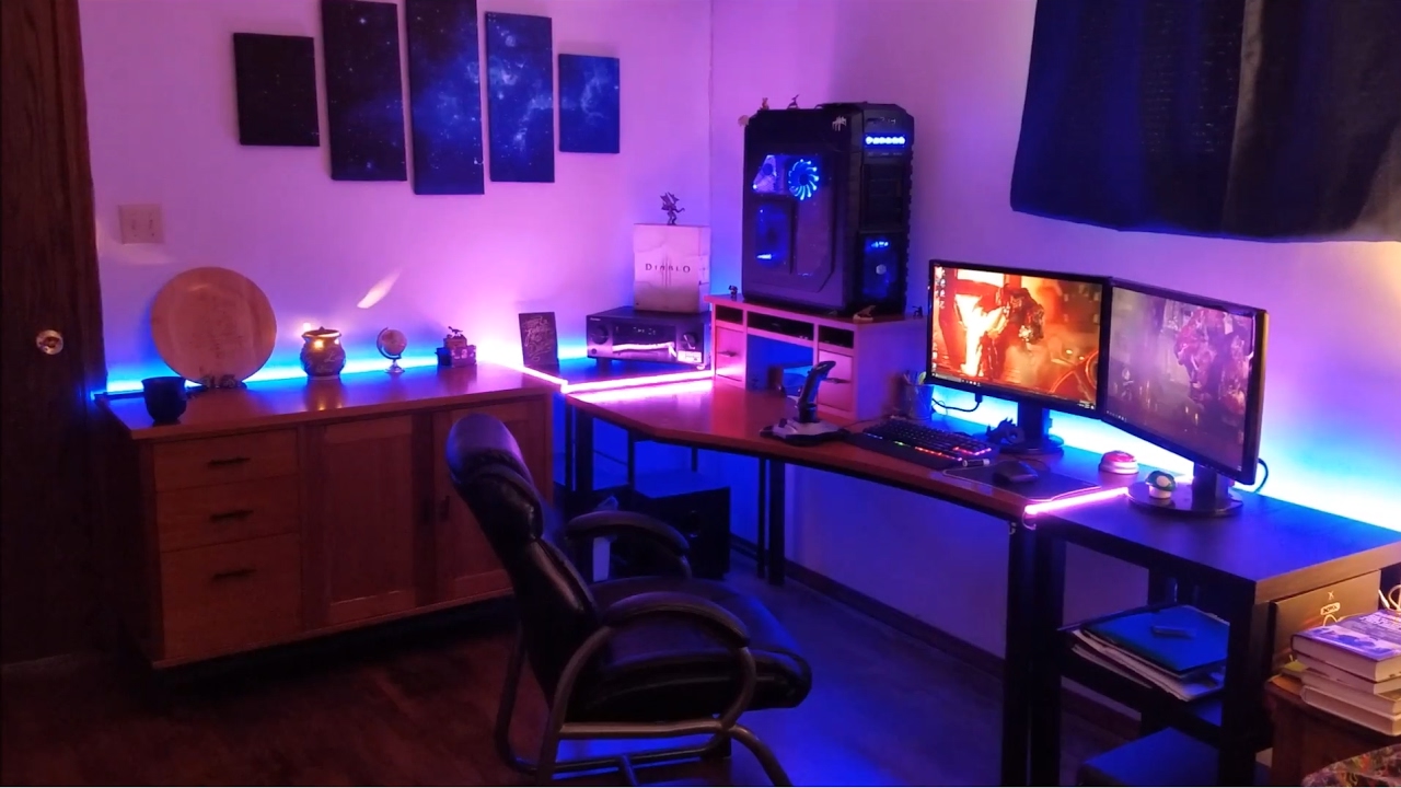 gaming desk lights