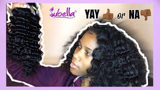 SUBELLA HAIR REVIEW| AFFORDABLE HAIR ON ALIEXPRESS HAIR | CAMILLE DEADRA