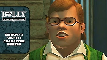 Bully SE [100% Walkthrough] - Mission #12: Character Sheets