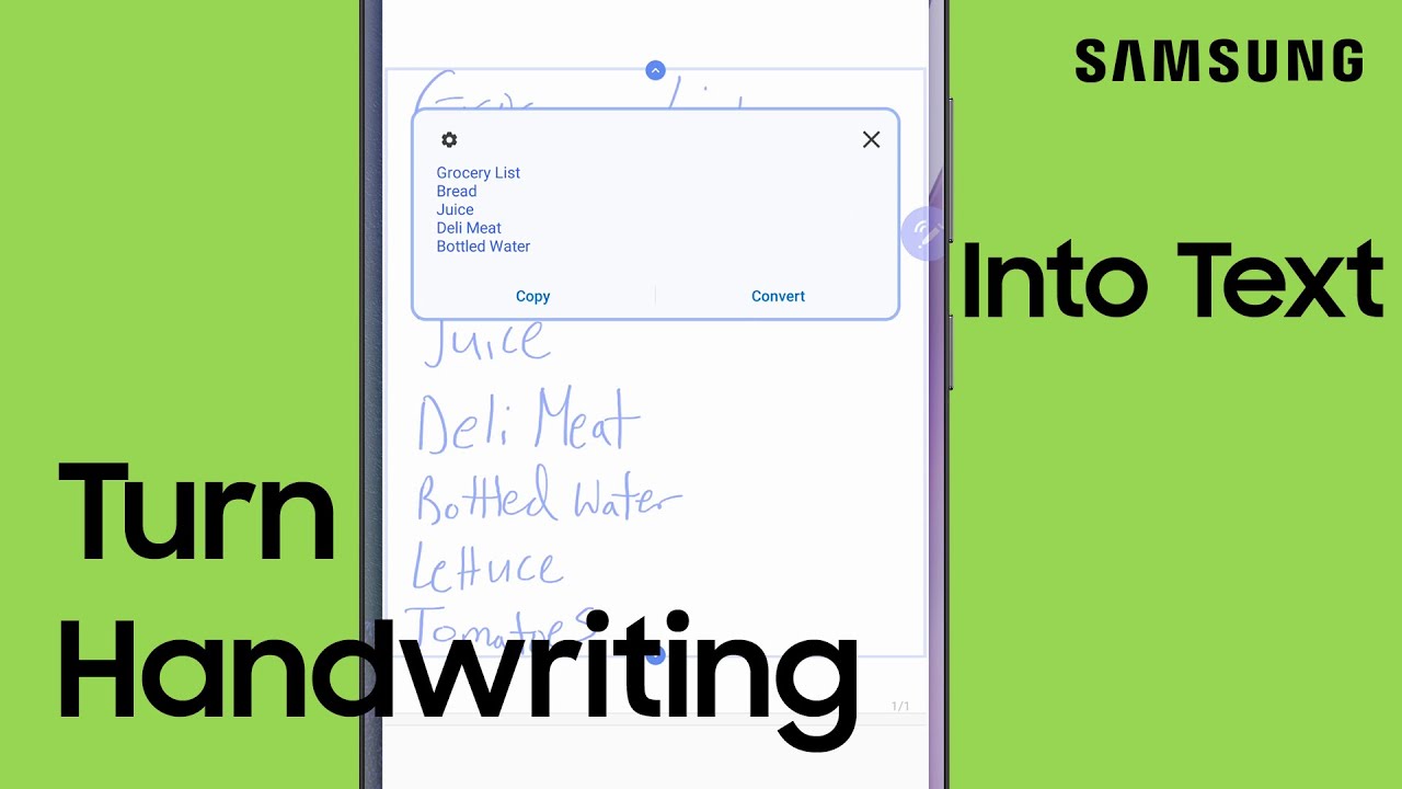 How To Convert Handwritten Notes To Text In Samsung Notes Samsung US 