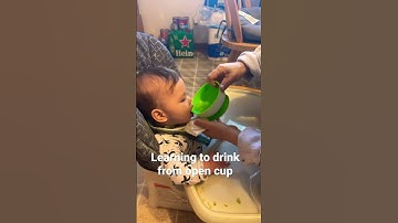 Learning to drink water from open cup