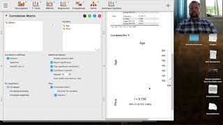 Correlation using JASP Van Slyke