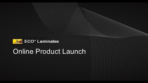 2024 KD Online Product Launch | ECO⁺ Laminates | KEDING