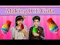 Kids Making ICE GOLA At Home | Easy GOLA Recipe | MoonVines | बर्फ का गोला बनाइये घर पे