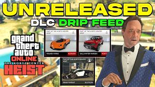 ALL UNRELEASED VEHICLES & EVENT COMING TO GTA ONLINE! (Kortz Center Heist DLC Drip Feed)