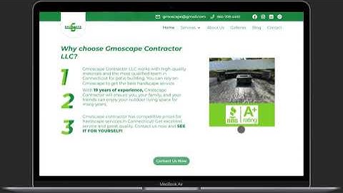 Gmoscape ContractorLLC Website  LaptopDesktop View Showcase  Webflow Website Design #webdevelopment