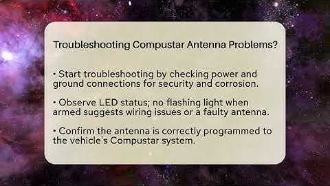 Troubleshooting Compustar Antenna Problems? - Talking Tech Trends