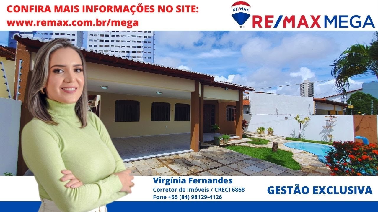 Casa para venda em Capim Macio, Natal/RN próximo ao Praia Shopping