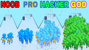 NOOB VS PRO VS HACKER VS GOD  in  Crowd Fight 3D