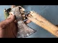 Restoration the old ax | Restore metal ax| Antique construction tools | restore rusty axe