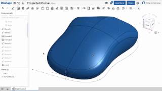 Projected Curve | What's New in Onshape - April 13, 2017