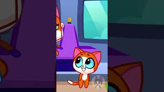 🛑DON'T TAKE YOUR SEATBELT OFF🚌School Bus Situations and Safety Rules for Kids by Purr-Purr #Shorts