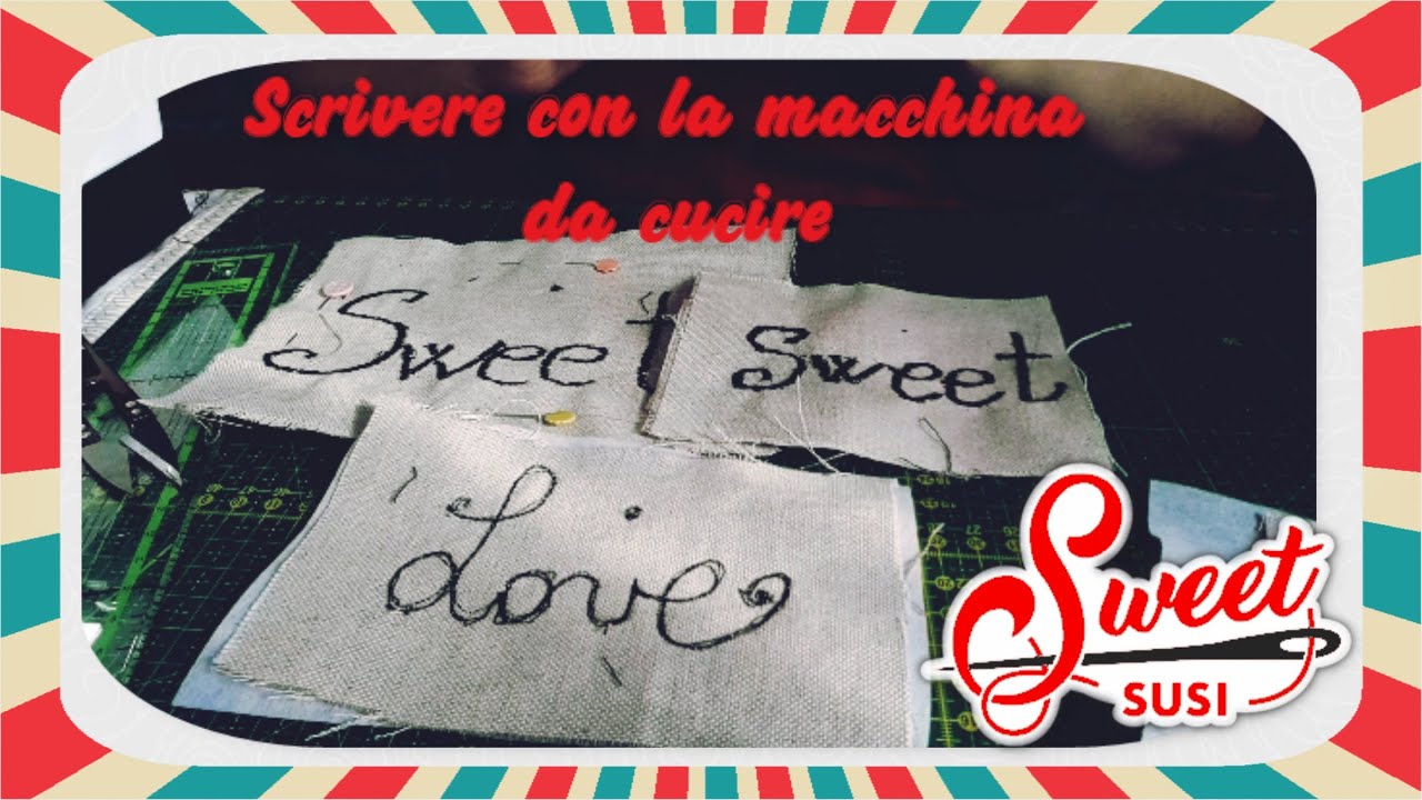 Tutorial free motion facile | due modi diversi per scrivere con la macchina da cucire domestica