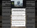 Rudal kiamat iran bikin israel hancur lebur di kota ramla, konflik meluas ke oman dan arab #viral