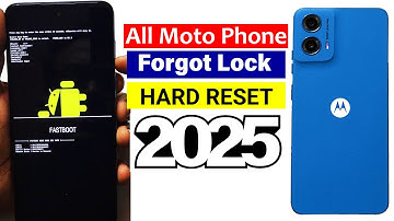 All Motorola Phone Hard Reset | Forgot Password | Screen Unlock 🔓 🔓🔓 2025