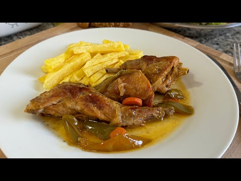 Rabbit stew, grandma's recipe, delicious