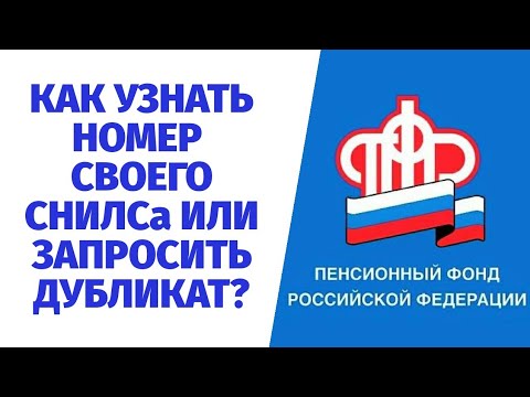 КАК УЗНАТЬ НОМЕР СВОЕГО СНИЛСа ИЛИ ЗАПРОСИТЬ ДУБЛИКАТ СТРАХОВОГО СВИДЕТЕЛЬСТВА?