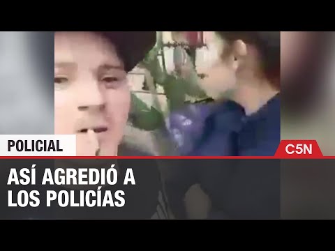 ASÍ AGREDIÓ a POLICÍAS en un ALLANAMIENTO