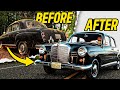 First start in 50 years  amazing transformation 1960 mercedes benz 190b  restored