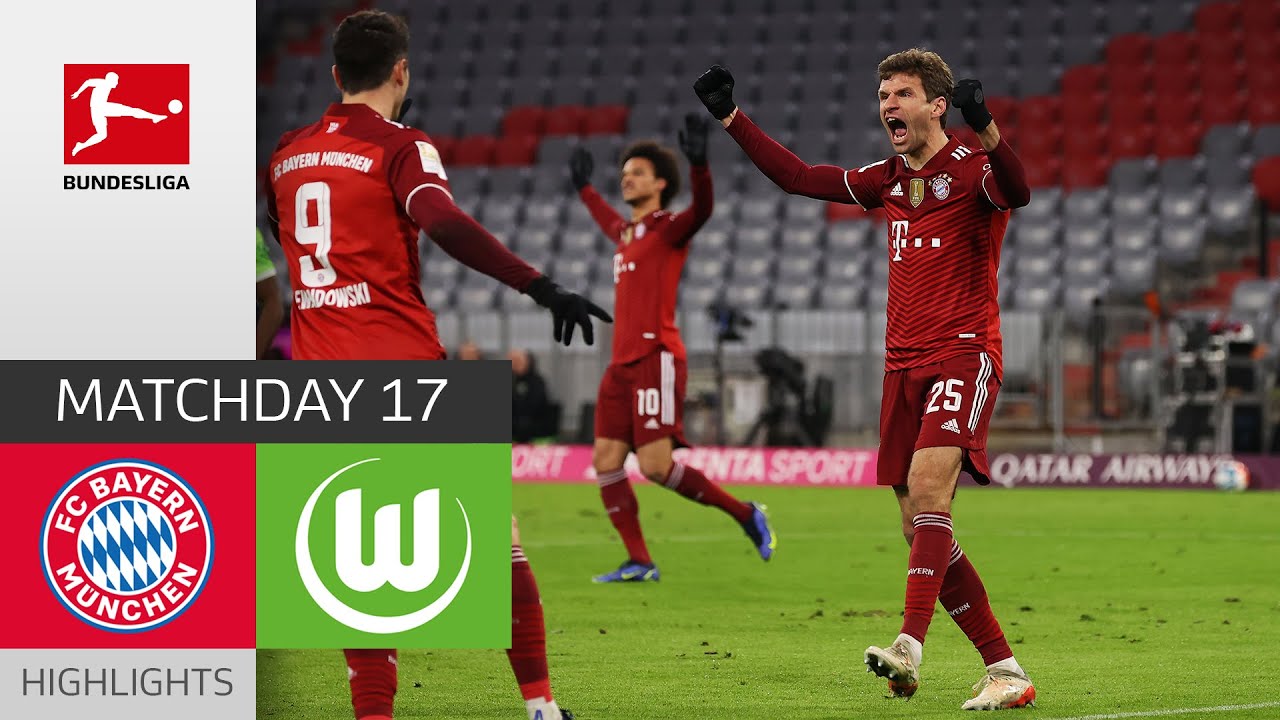 ademen Kapper Great Barrier Reef FC Bayern München - VfL Wolfsburg 4-0 | Highlights | Matchday 17 –  Bundesliga 2021/22 - YouTube