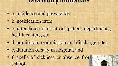 Health Indicators Morbidity & Mortality Statistics
