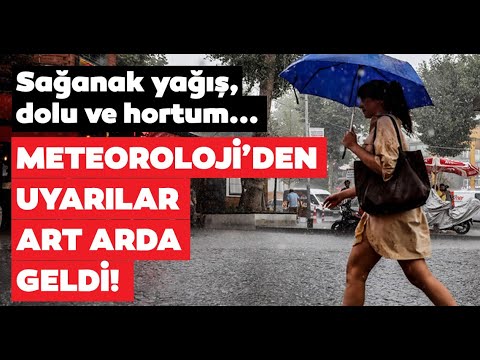 İstanbul İçin Sağanak Yağış ve Dolu Uyarısı 7.07.2020 TURKEY