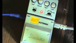 Ibanez AW7 autowah demo - YouTube