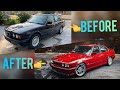 BUILDING A BMW E34 540i IN 15 MINUTES!