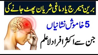Silent Signs of Brain Hemorrhage: Know the 5 Warning Signals