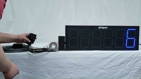 Production Line, Automated Box Tracking Custom Counter w/ Blue LED Display - DC-606C-TERM-IN