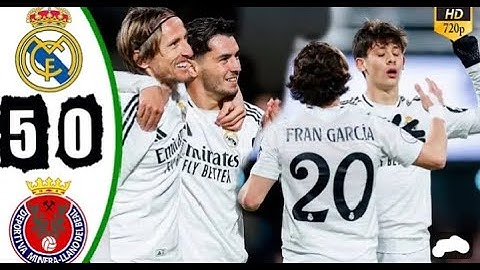 Real Madrid vs Deportiva Minera 5~0 Highlights & All Goals| Copa Del Rey 2025