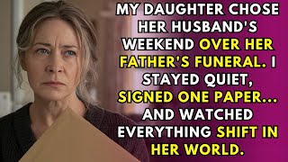 My daughter chose her husband’s plans over her father’s funeral — so I changed my will in silence