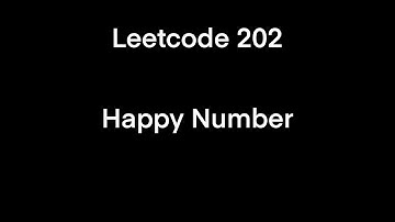 Leetcode 202: Happy Number (Python Coding Interview Prep)