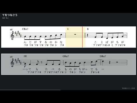 てをつなごう (Melody in E-flat - Alto Saxophone, with Do-Re-Mi) - Noriyuki Makihara