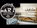 Review modern &amp; simple TV Cabinet kombinasi kayu plywood, jatibelanda &amp; bengkirai