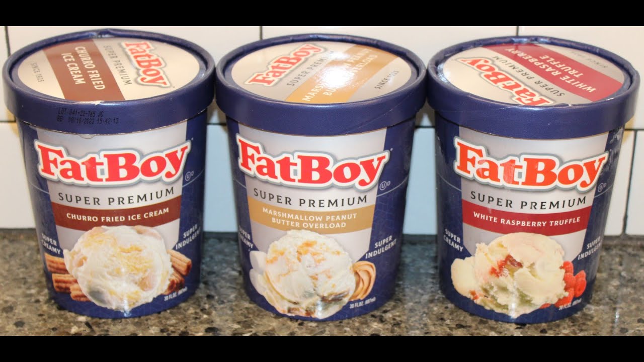 FatBoy Ice Cream Churro Fried Ice Cream, Marshmallow Peanut Butter