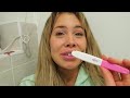 TAKING A PREGNANCY TEST ON CAMERA!
