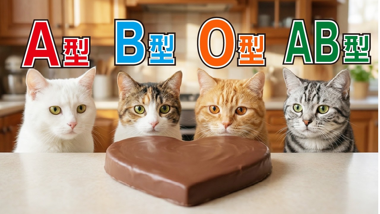 【血液型あるある】AI猫のチョコレートの作り方🐈(偏見)【AI猫にゃんダフル】