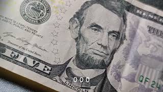 5 Bill 2021 Value - Serial Number QF24753025A Up 20 To 1 000