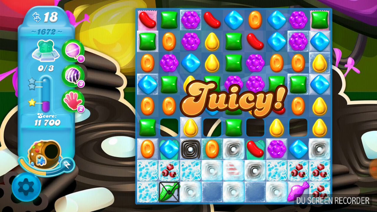 Candy Crush Soda Saga Level 1672 Youtube