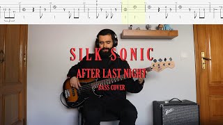Bruno Mars, Anderson .Paak, Silk Sonic // After Last Night [Bass Cover + Tabs]